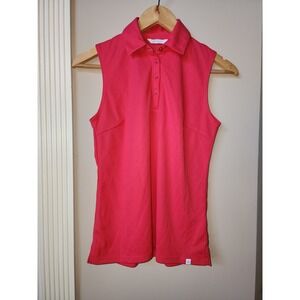 Golf Polo Shirt Lady Hagen Womens Size Small Sleeveless New NWT Pink